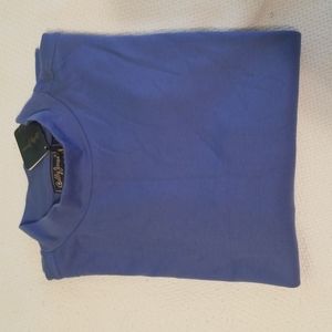 Bobby Jones Blue 100% Cotton Long Sleeve Shirt w/ Stand-up Collar men size L NWT